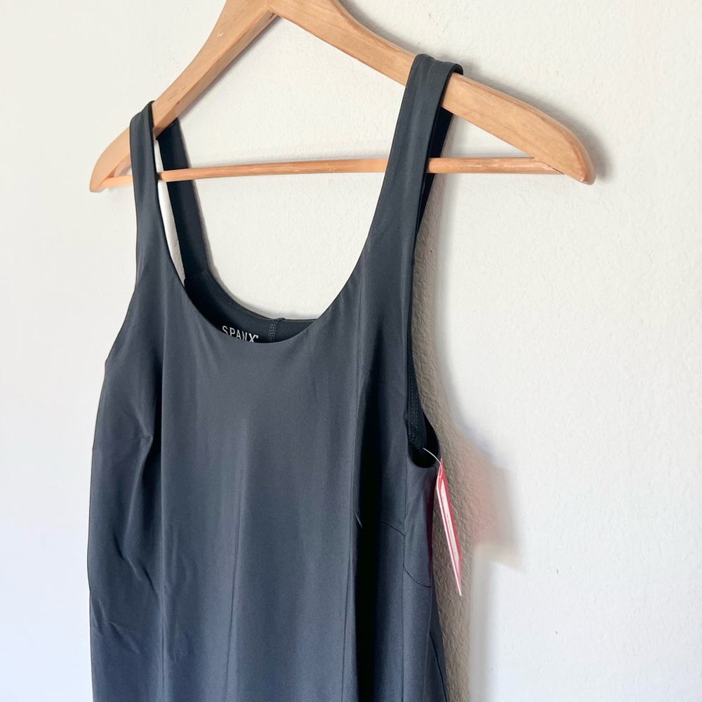 NWT Spanx Yes, Pleats! Exercise Tennis Dress in Very Black - Picture 4 of 9